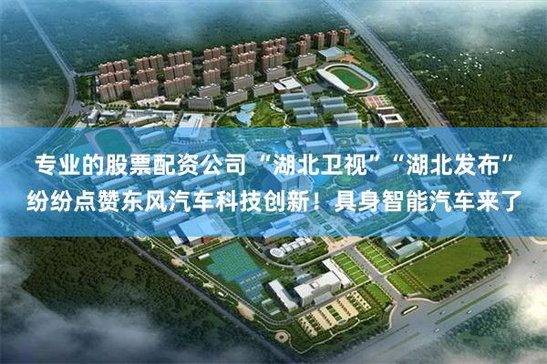 专业的股票配资公司 “湖北卫视”“湖北发布”纷纷点赞东风汽车科技创新！具身智能汽车来了
