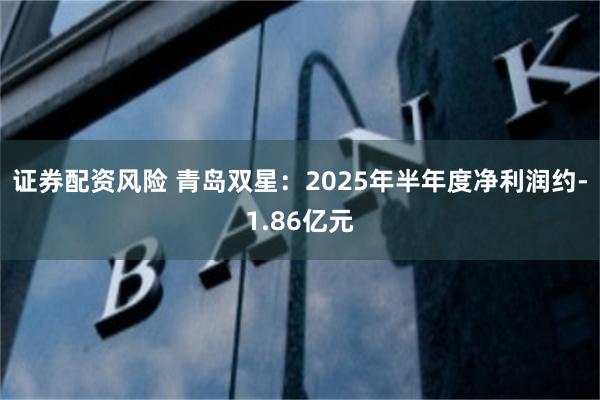 证券配资风险 青岛双星：2025年半年度净利润约-1.86亿元
