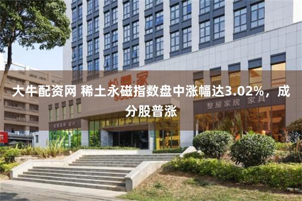 大牛配资网 稀土永磁指数盘中涨幅达3.02%，成分股普涨